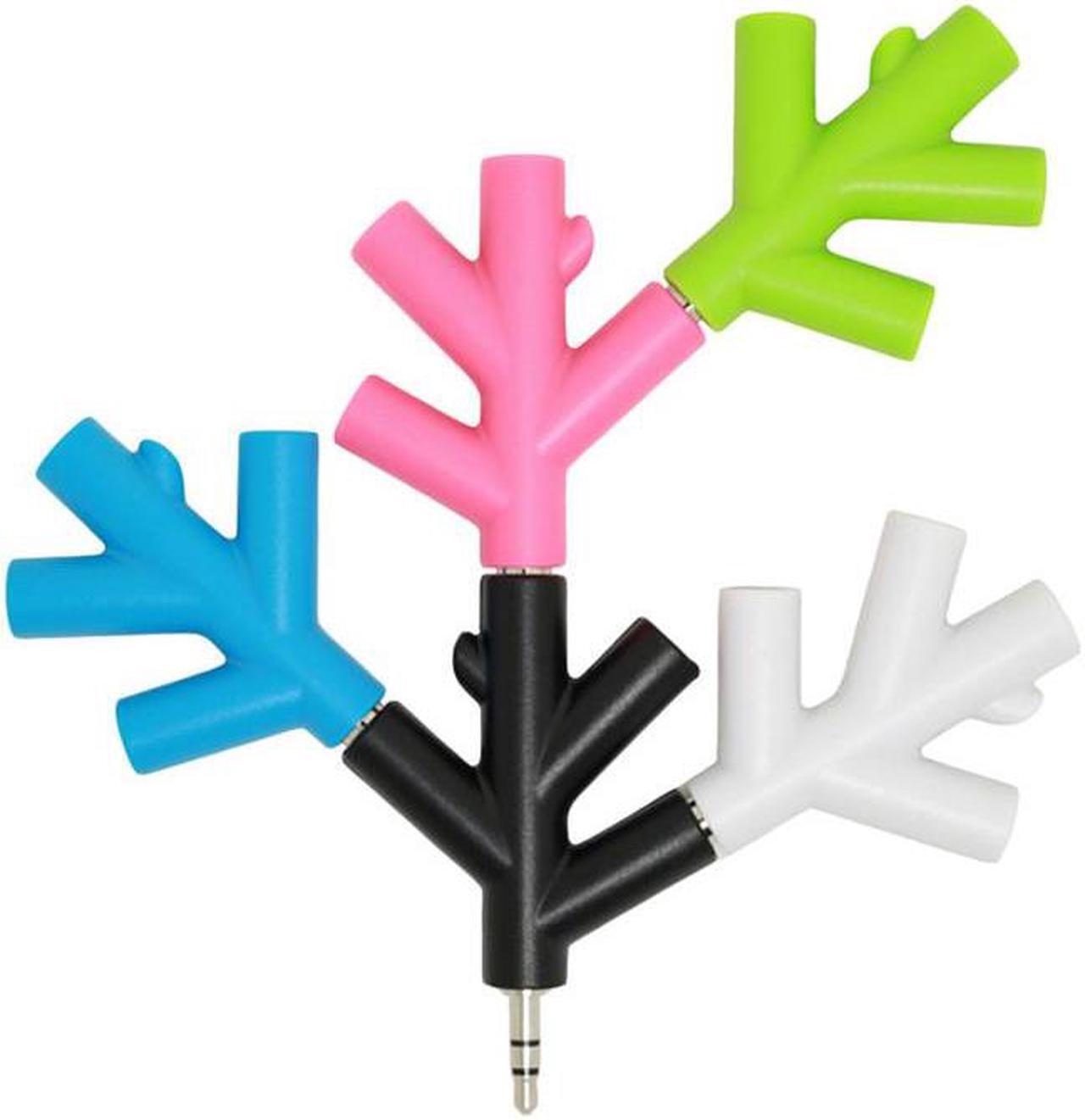 Alt view image 2 of 6 - 1Pcs 3.5mm 4 Way Port Aux Multi Headphone Earphone Audio Splitter Adapter 3.5mm Jack HUB Spliter Cable Extender 1 Male to 4 Female