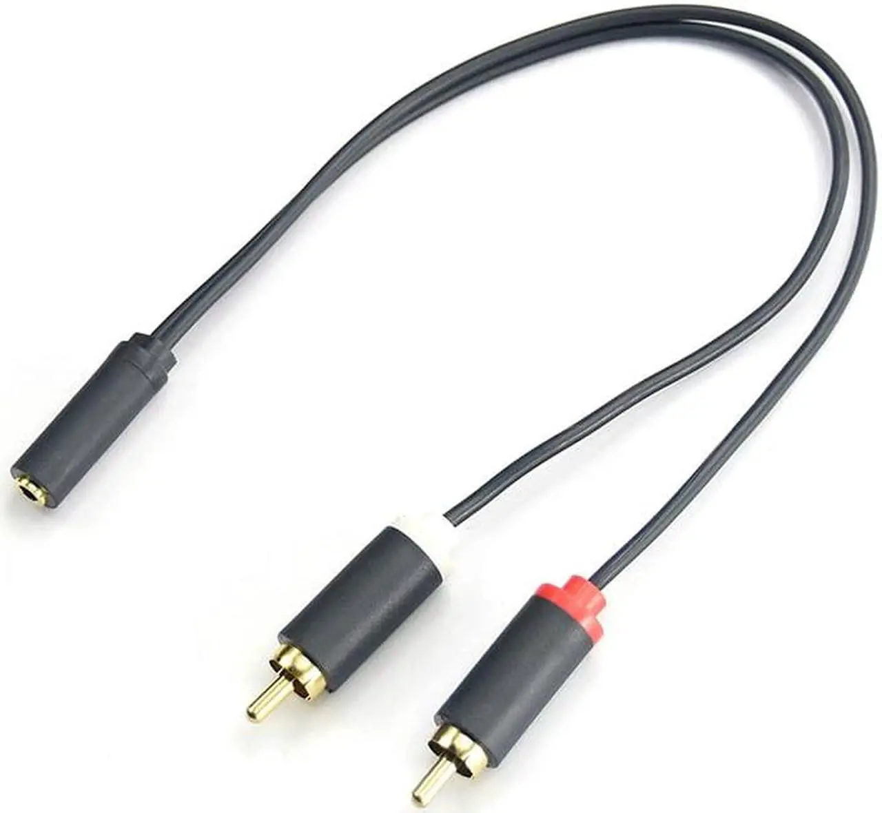 Alt view image 6 of 6 - 1Pcs Cabletime 3.5mm Jack Female To 2RCA Male Cable Aux Cord Stereo Audio Splitter Adapter For VCD Sound System Home Theater C213