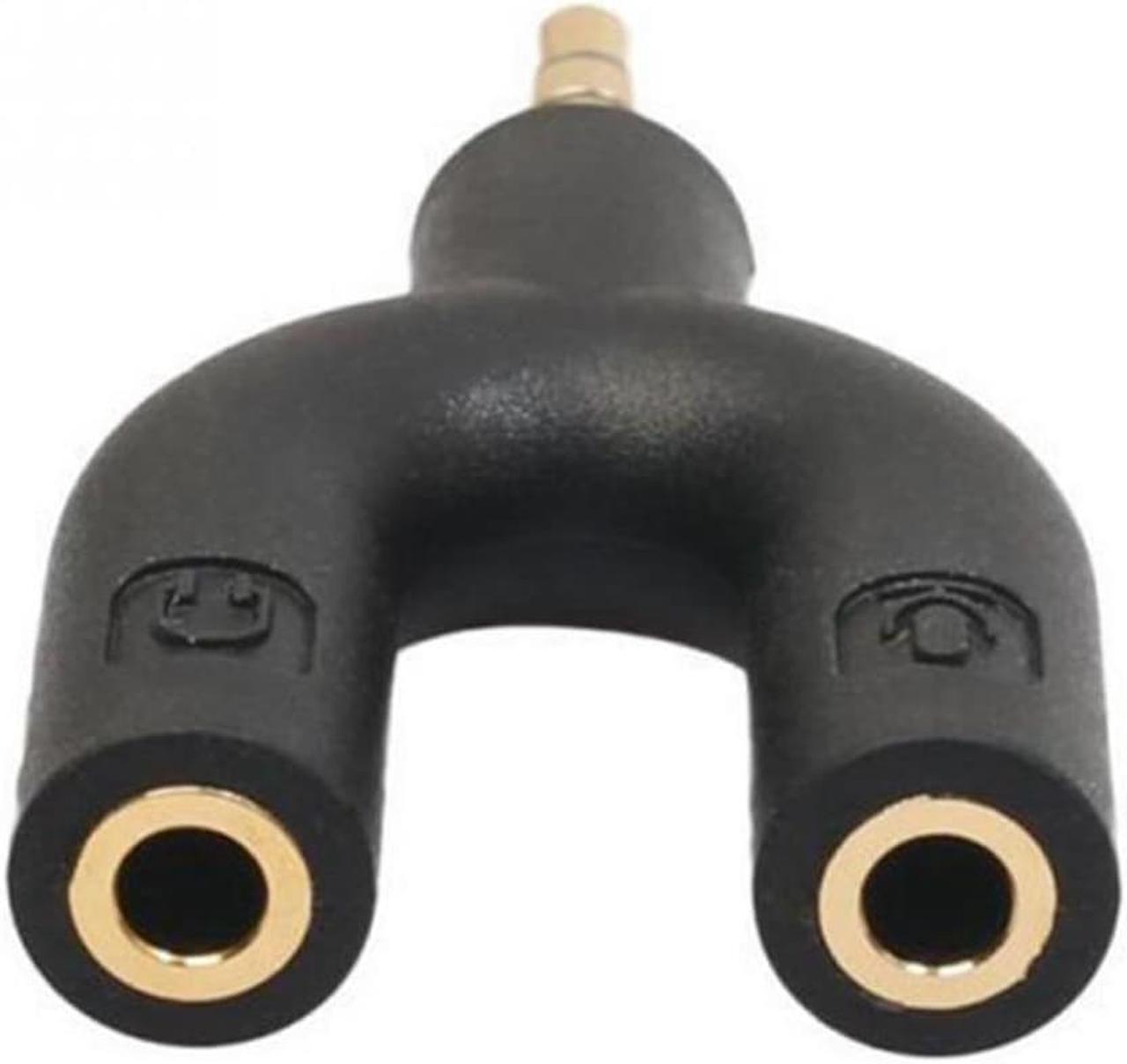 Alt view image 2 of 6 - 1Pcs 3.5mm Split Into 2 Audio Earbud Headset Headphone Earphone Adapter for Android Mobile Smart Phone