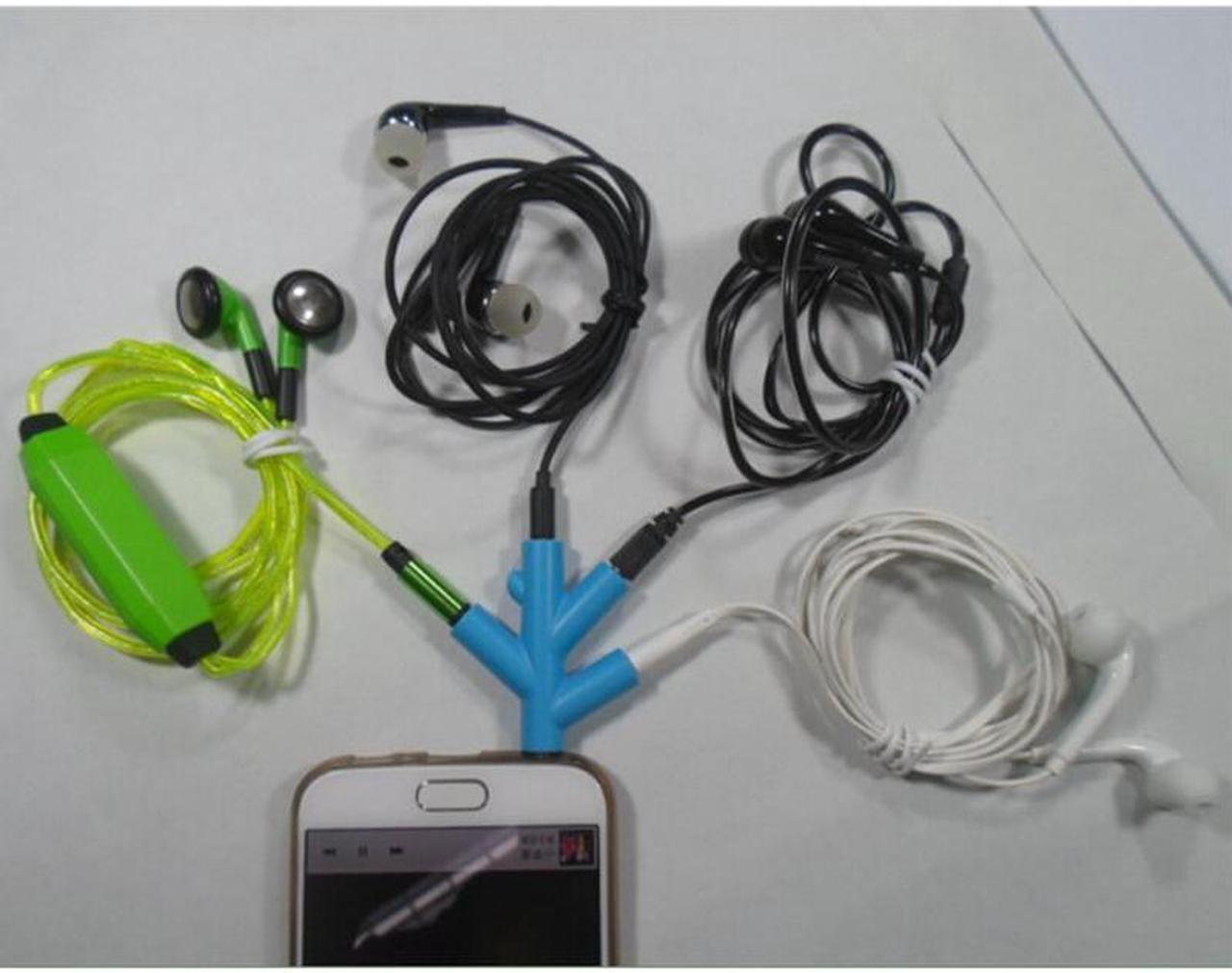 Alt view image 6 of 6 - 1Pcs 3.5mm 4 Way Port Aux Multi Headphone Earphone Audio Splitter Adapter 3.5mm Jack HUB Spliter Cable Extender 1 Male to 4 Female