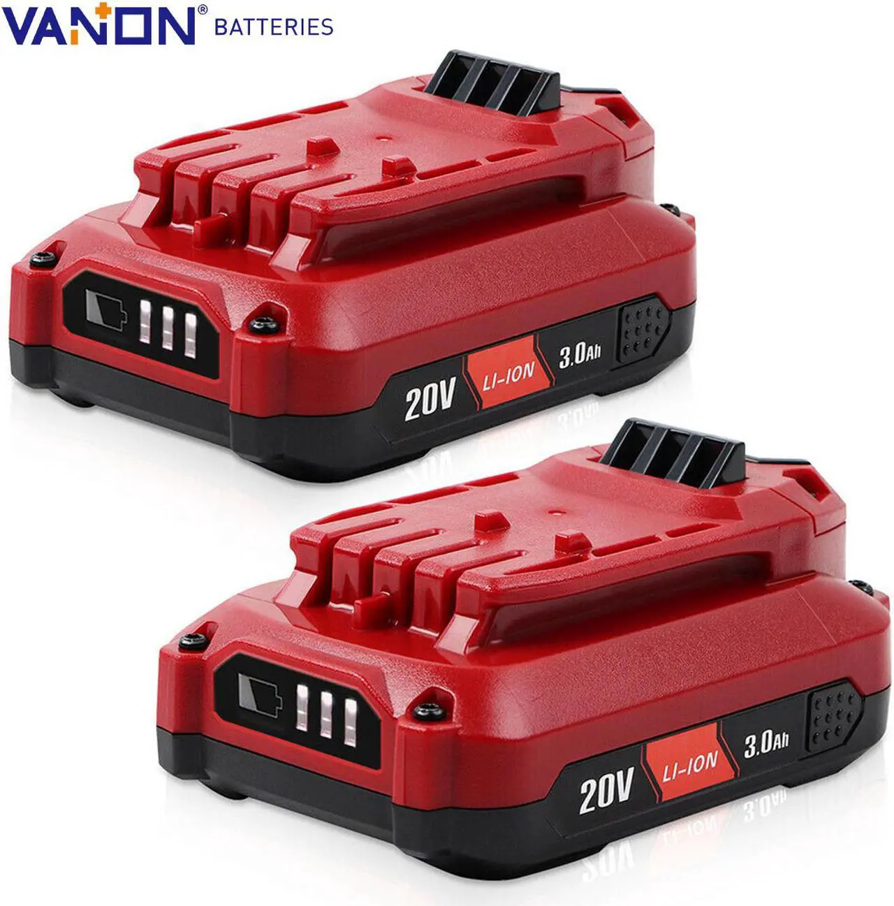 Main image of 2PACK 20V For Craftsman V20 Li-Ion Battery CMCB204 CMCB202 CMCB201 20Volt CMCB206 CMCB205 20V 3.0AH Cordless Power Tools