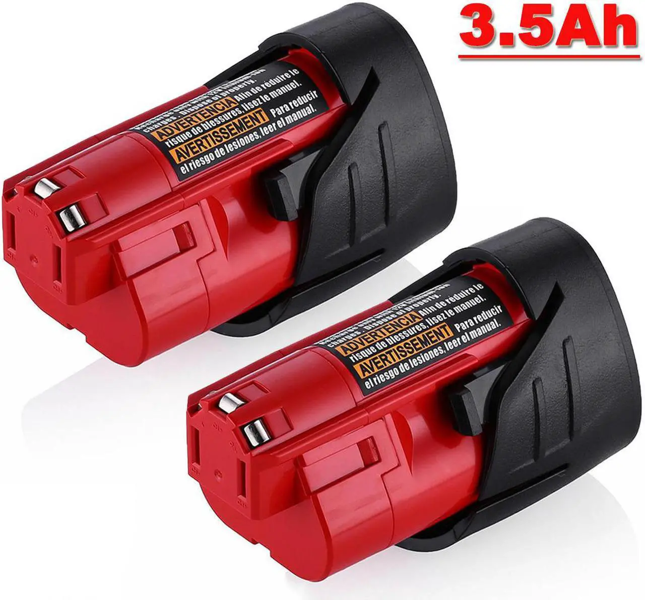 Main image of Vanon 2Pack for Milwaukee M12 48-11-2401 12 Volt 3.5Ah Lithium Ion Battery 48-11-2420