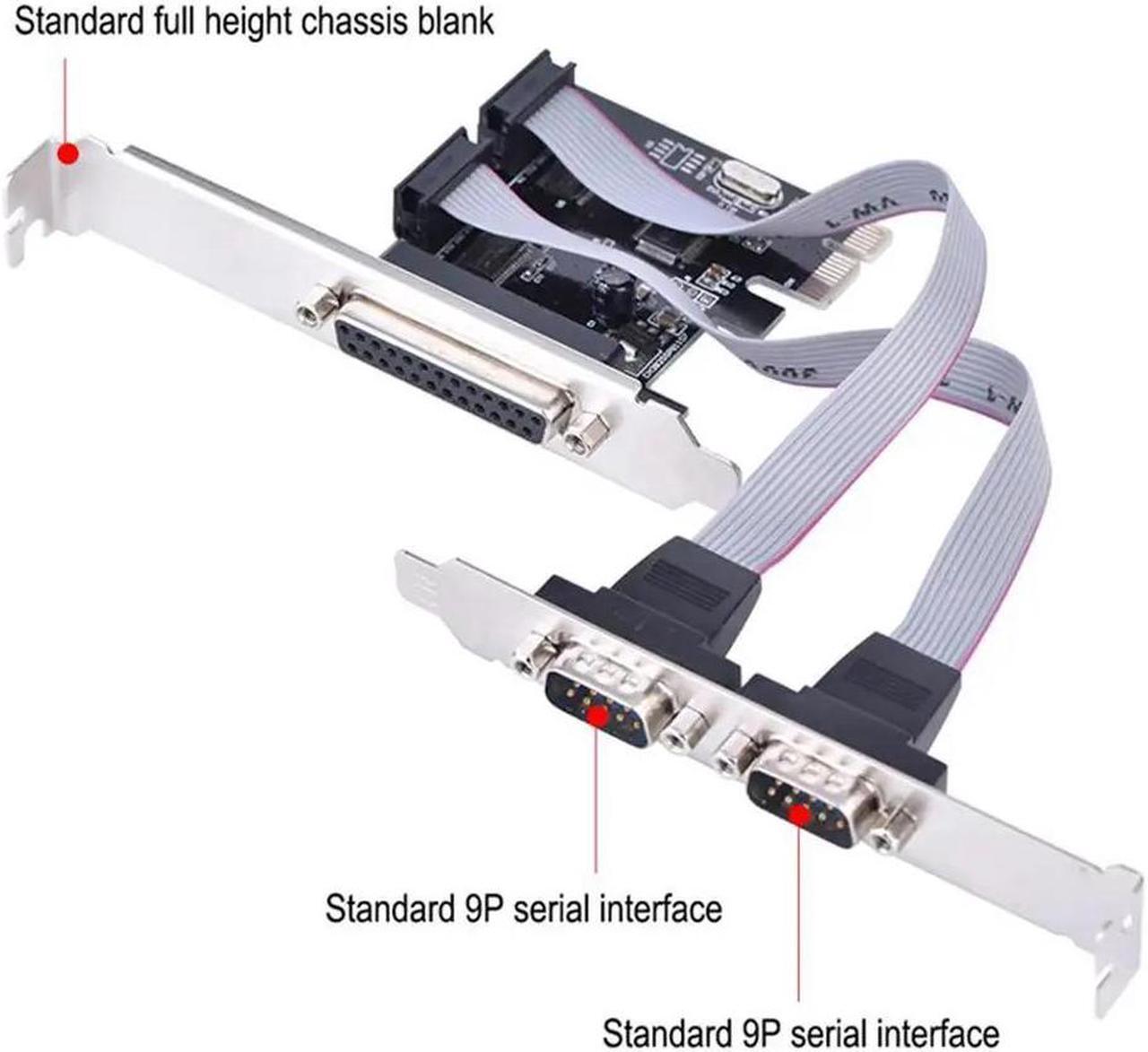 Alt view image 3 of 6 - PCI-E to 2 Serial Ports 9 Pins COM Interface IPC Expansion Card Port Adapter Card