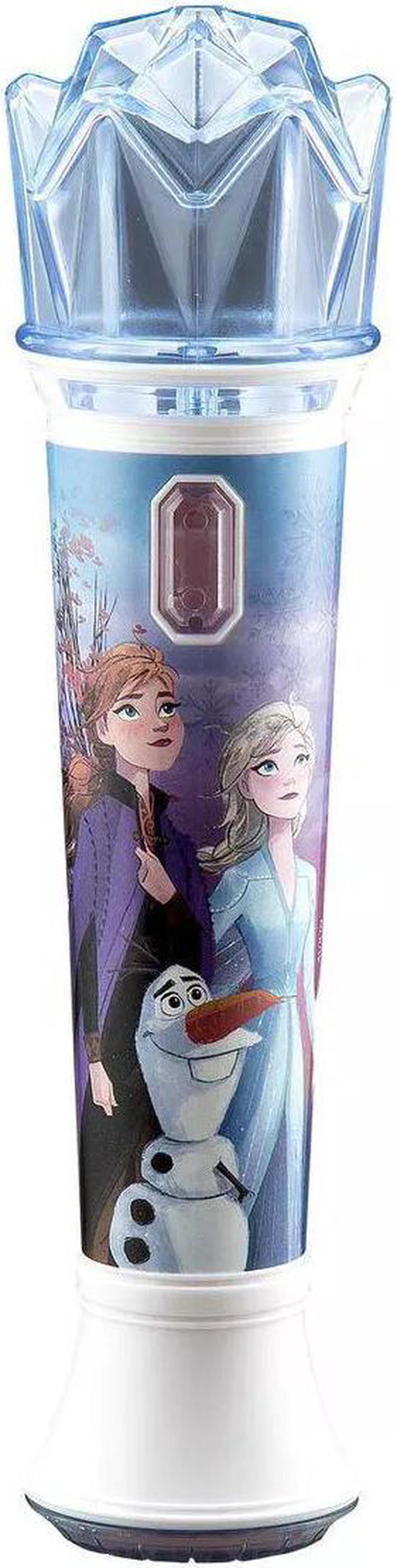 Main image of Disney Frozen 2 Karaoke Sing Along Microphone For Kids, Built In Music, Flashing Lights, Pretend Mic, Toys For Kids Karaoke Machine, Blue