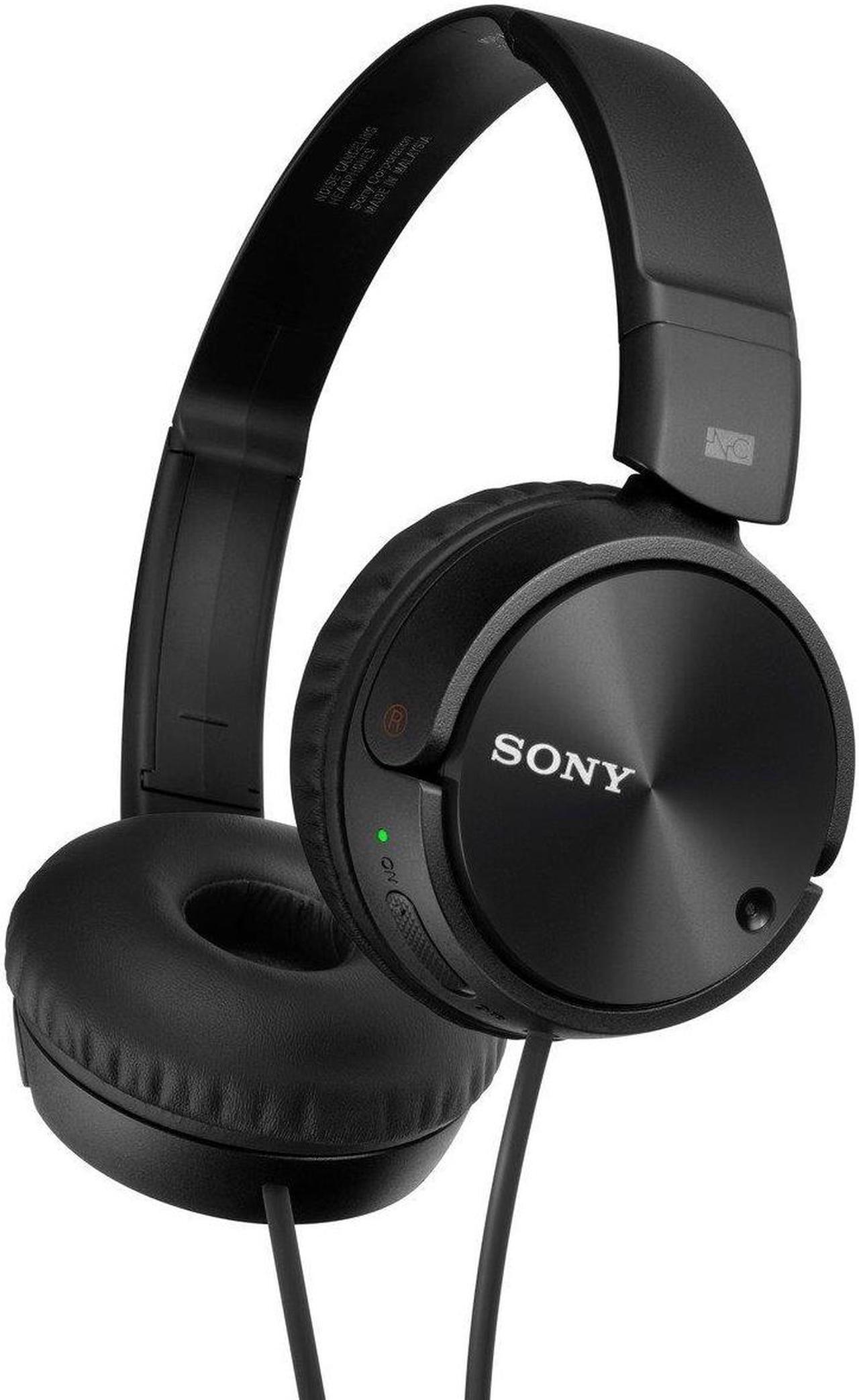 Alt view image 2 of 8 - Sony ZX Series MDR-ZX110NC Basic Noise Cancelling On-the-Head Dynamic Headphones - Black
