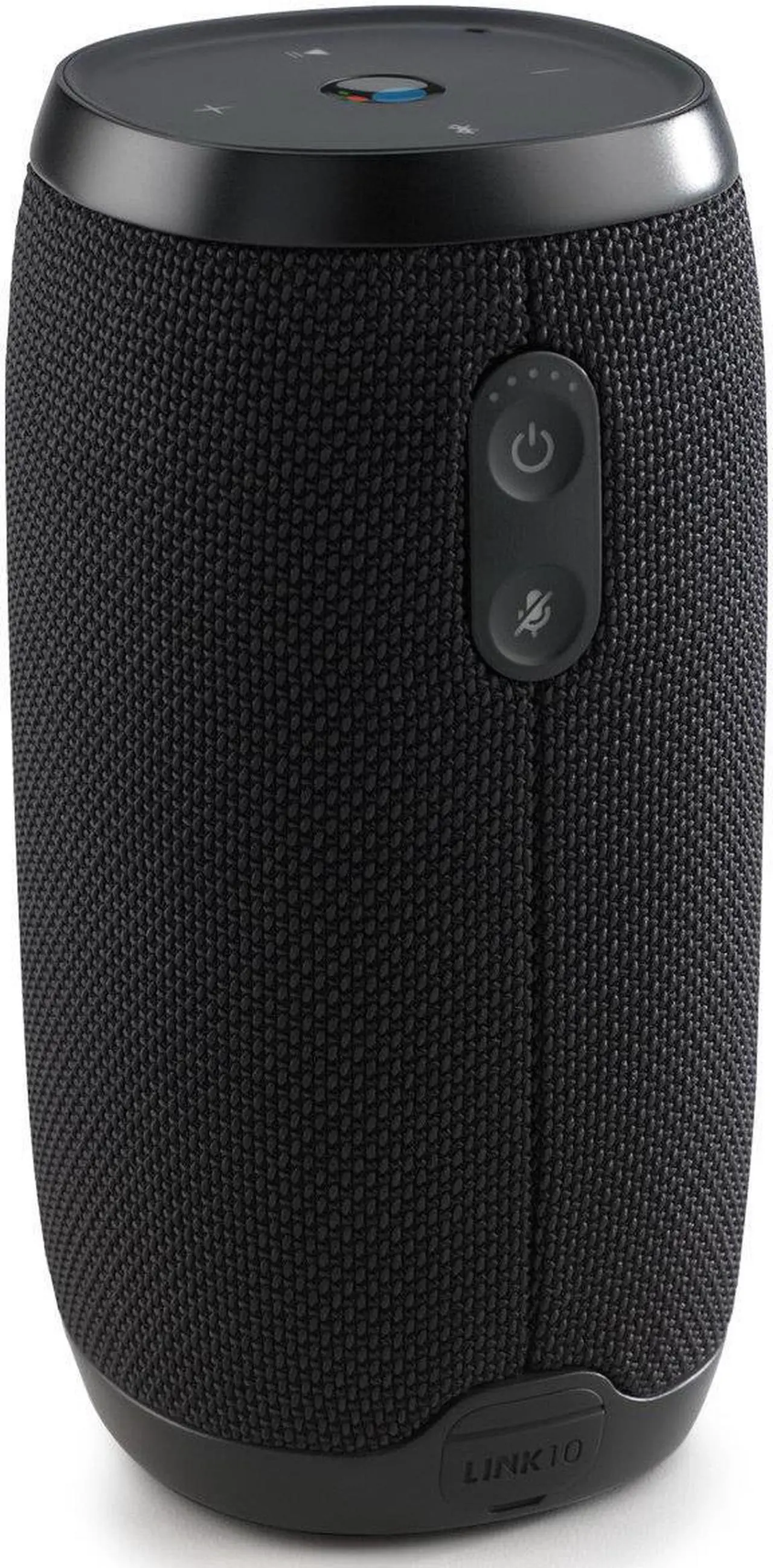 Alt view image 7 of 20 - JBL Link 10 Smart Voice-Activated Portable Wireless Bluetooth Speaker with Google Assistant, IPX7 Waterproof, Black