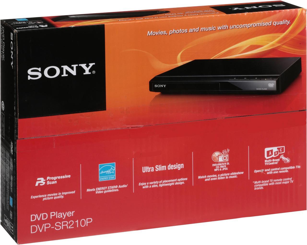 Alt view image 6 of 20 - Sony DVP-SR210P 1 Disc(s) DVD Player - 480p - Black - Dolby Digital, DTS