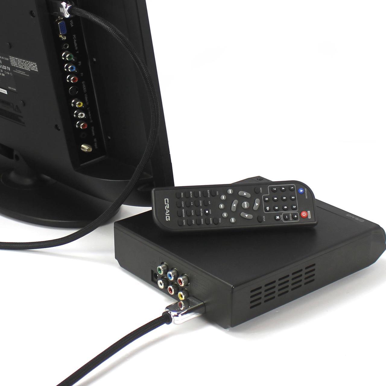 Alt view image 7 of 17 - CRAIG CVD401A Compact HDMI DVD Player with Remote in Black