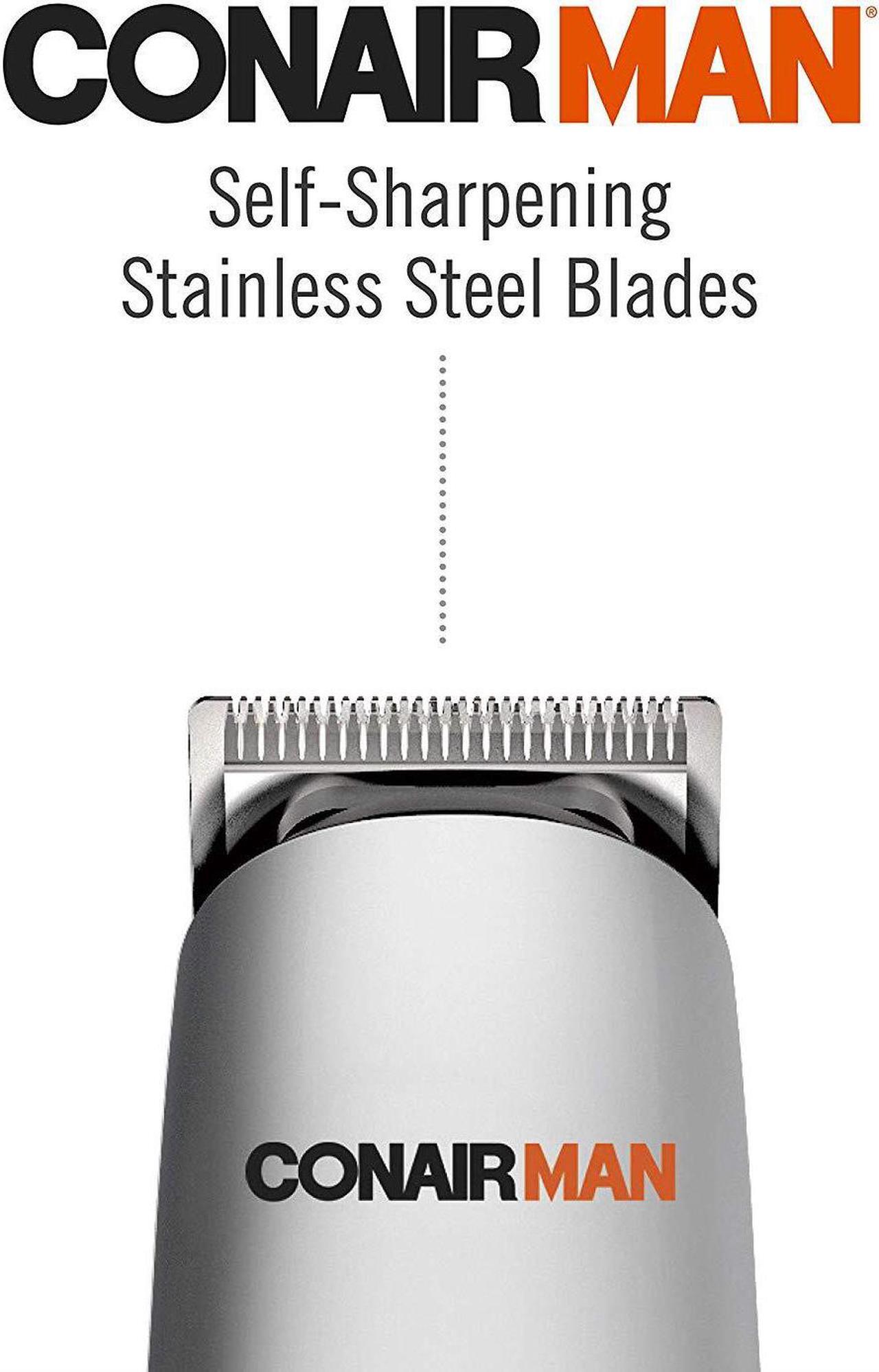 Alt view image 7 of 9 - Conair GMT189GB  13-Piece All-in-One Beard and Mustache Trimmer - Silver