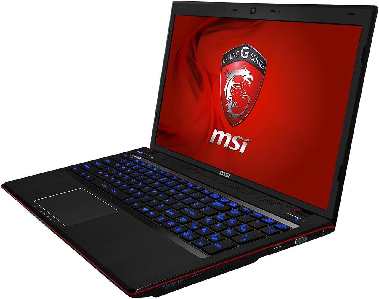 Alt view image 2 of 7 - MSI GE60 20E 15.6" FHD Gaming Laptop ( Intel Core i7-4700MQ 2.4Ghz, 16GB Ram, 256GB  SSD + 750GB Hard Drive, Nvidia GeForce GTX 765M 2GB Graphics, Windows 10 Home ) Grade A