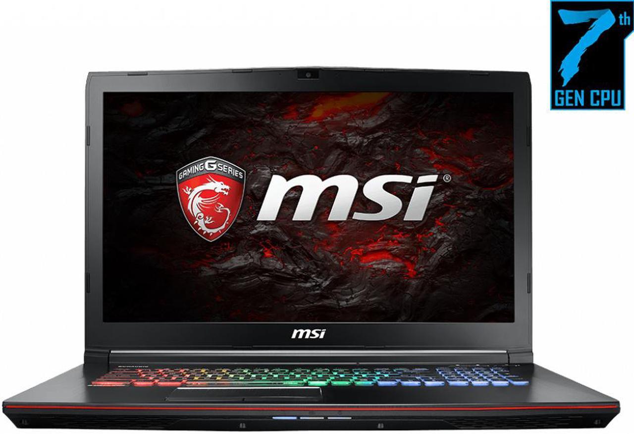 Main image of MSI GE72VR 7RF Apache Pro FHD 17.3" Gaming Laptop ( Intel Core i7-7700HQ 2.80Ghz, 16GB Ram Memory, 128GB SSD + 1TB Hard Drive, Nvidia GeForce GTX 1060 3GB Graphics, Win 10 Home ) Grade A