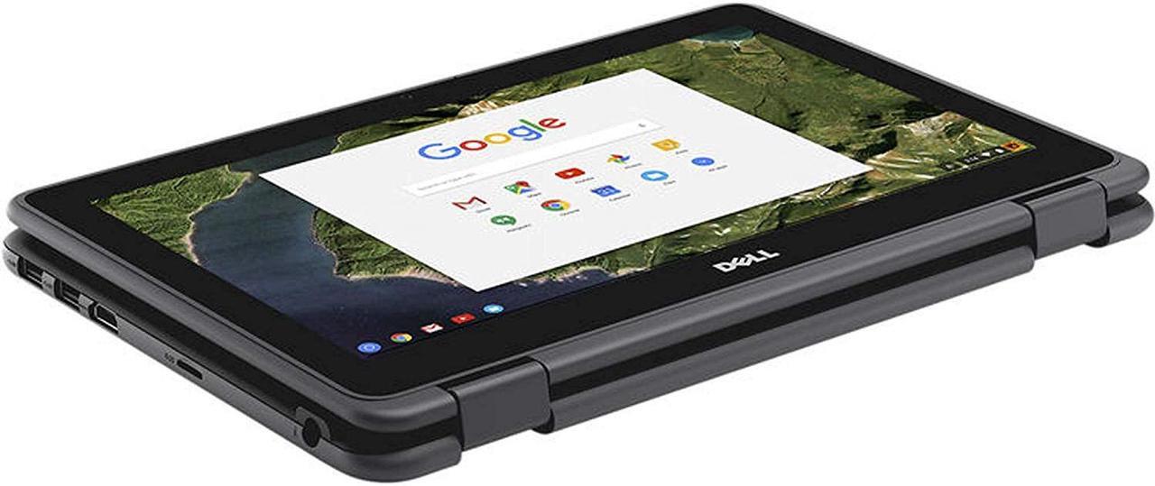 Alt view image 4 of 7 - Dell 3189 Convertible Chromebook 11.6" HD IPS Touchscreen, Intel Celeron N3060 Up to 2.48GHz, 4GB Ram 16GB SSD, HDMI, WiFi, Webcam, Chrome OS Grade B