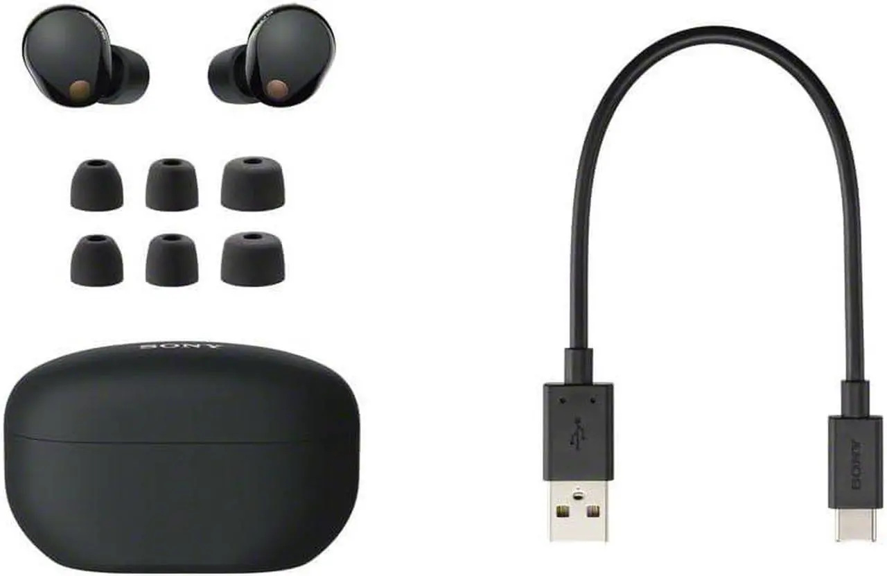 Alt view image 3 of 20 - Sony WF-1000XM5 Noise-Canceling True Wireless In-Ear Headphones (Black)