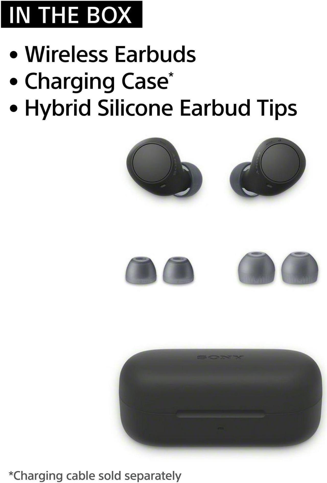 Alt view image 2 of 9 - Sony WF-C510 Truly Wireless in-Ear Bluetooth Earbud Headphones with up to 22-Hour Battery, Multipoint-Connection, Mic and IPX4 Water Resistance, Black- New