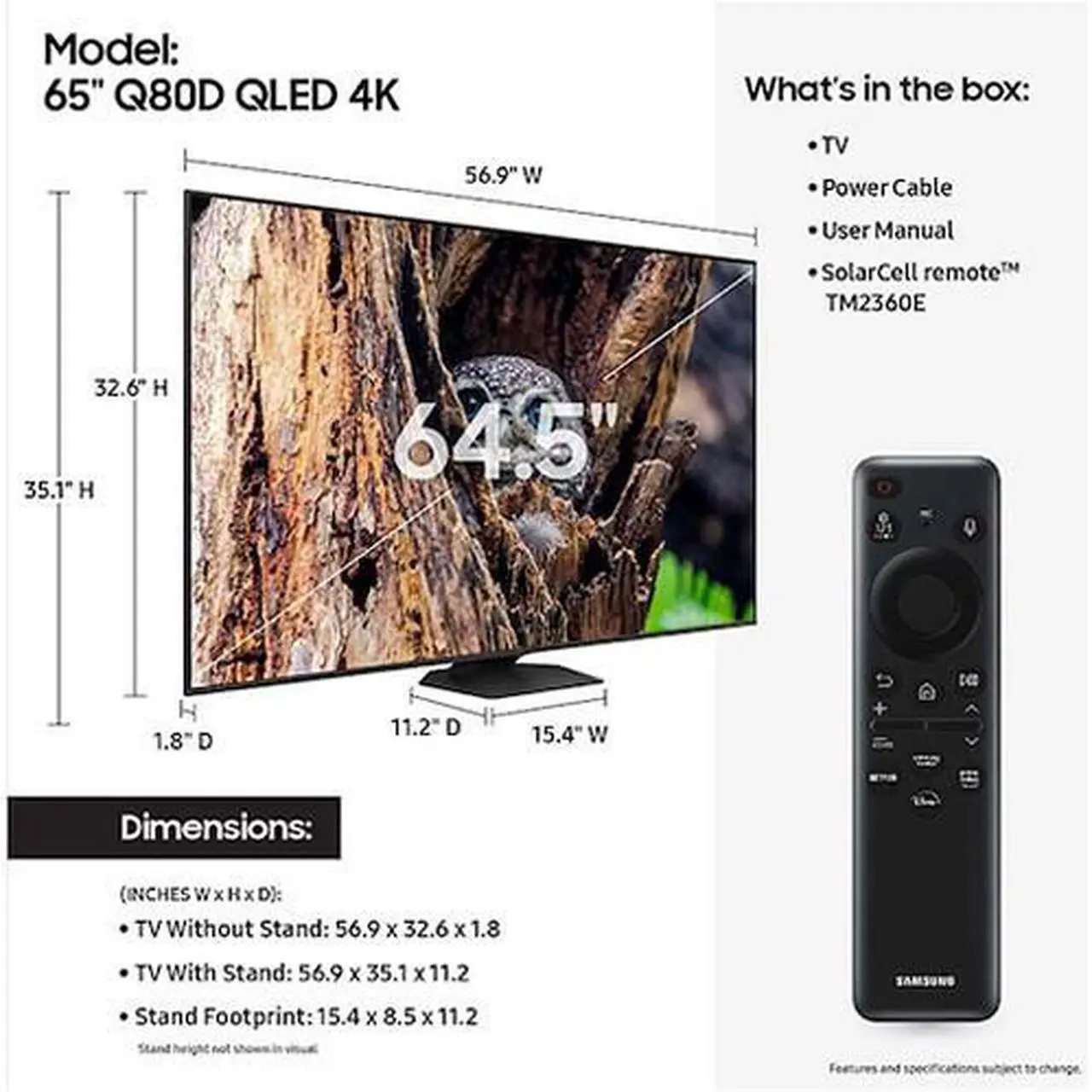 Alt view image 5 of 5 - Samsung QN80F Neo QLED TV 65-Inch 4K Smart in Titan Black - QN65QN80FAFXZA