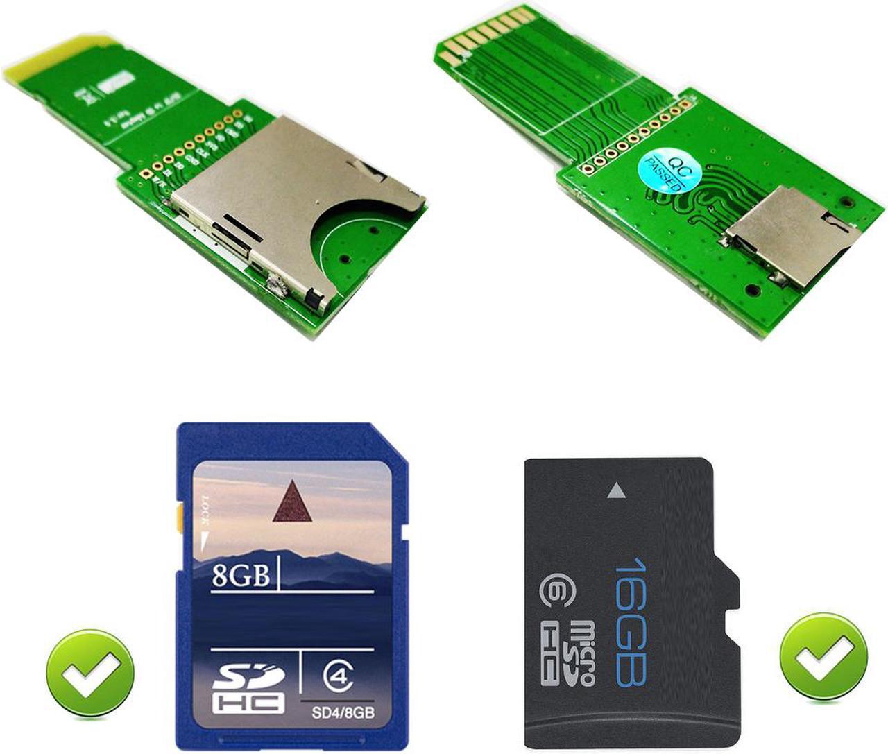 Main image of SDHC SD card / Micro SD /TF Card to SD Extension Adapter