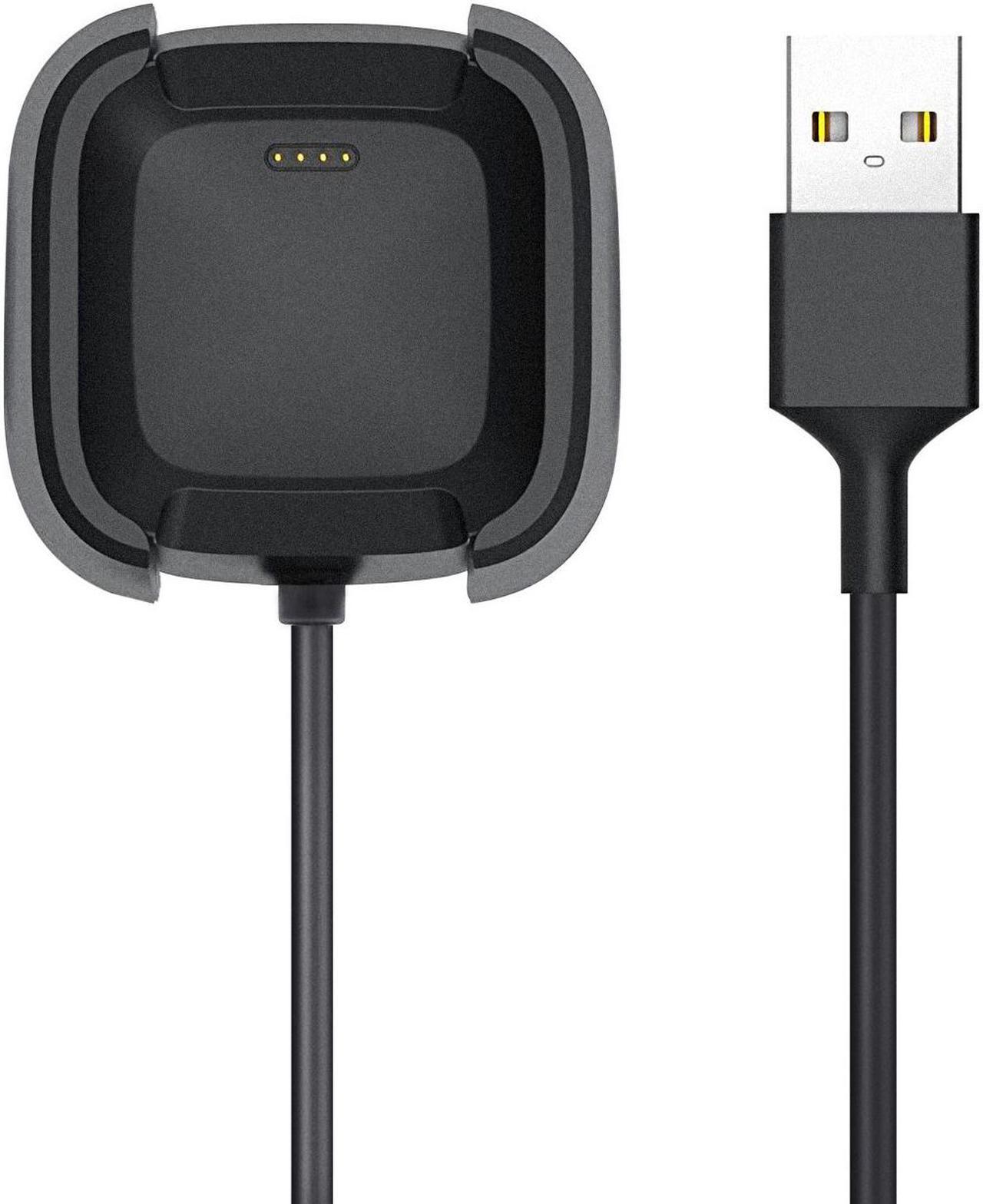 Alt view image 4 of 5 - XIUMEI Fitbit Versa Charger, USB Replacement Charger 3.3ft/1m Charging Cable for Fitbit Versa Smart Watch (Black)