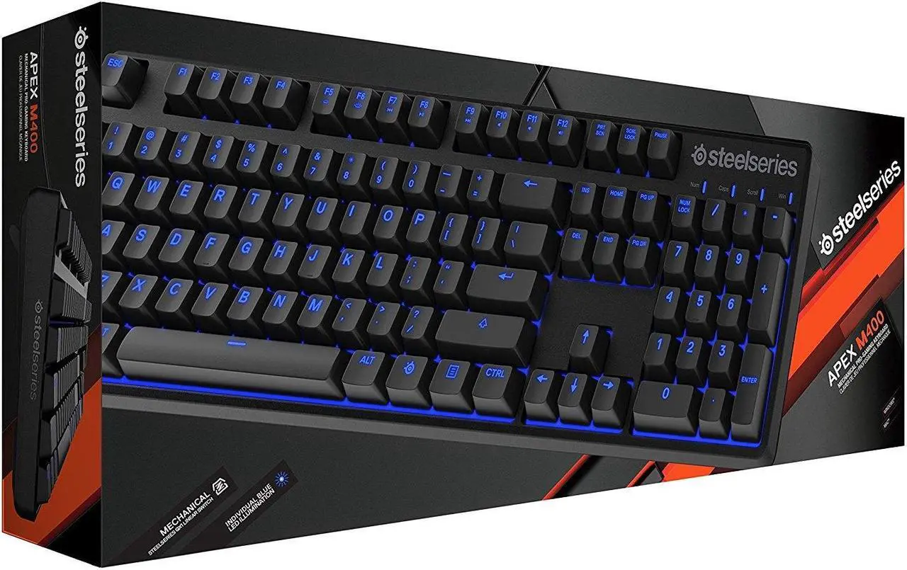 Alt view image 7 of 12 - SteelSeries Apex M400 Gaming Keyboard