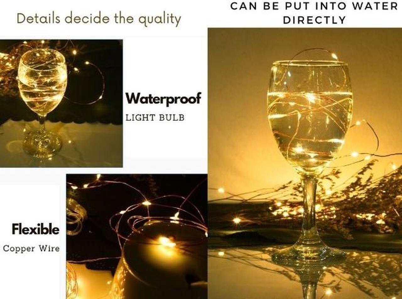 Alt view image 5 of 7 - 2-Pack Solar String Lights [Remote Control] Outdoor Waterproof Garden Starry Fairy Light Decor for Indoor Outdoor Party Wedding Christmas Tree Garden Decoration [10 meters/33ft]