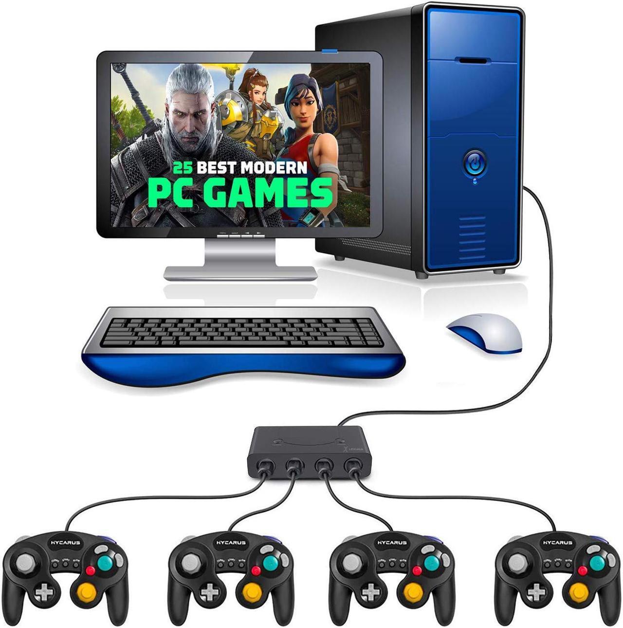 Alt view image 3 of 7 - GameCube Controller Adapter for Wii U, Nintendo Switch and PC USB