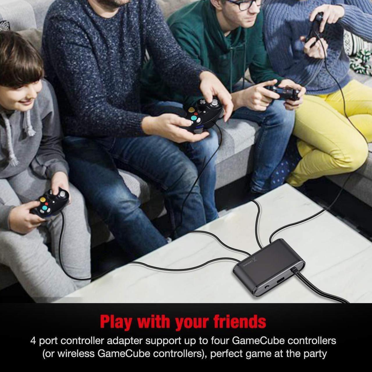 Alt view image 6 of 7 - GameCube Controller Adapter for Wii U, Nintendo Switch and PC USB