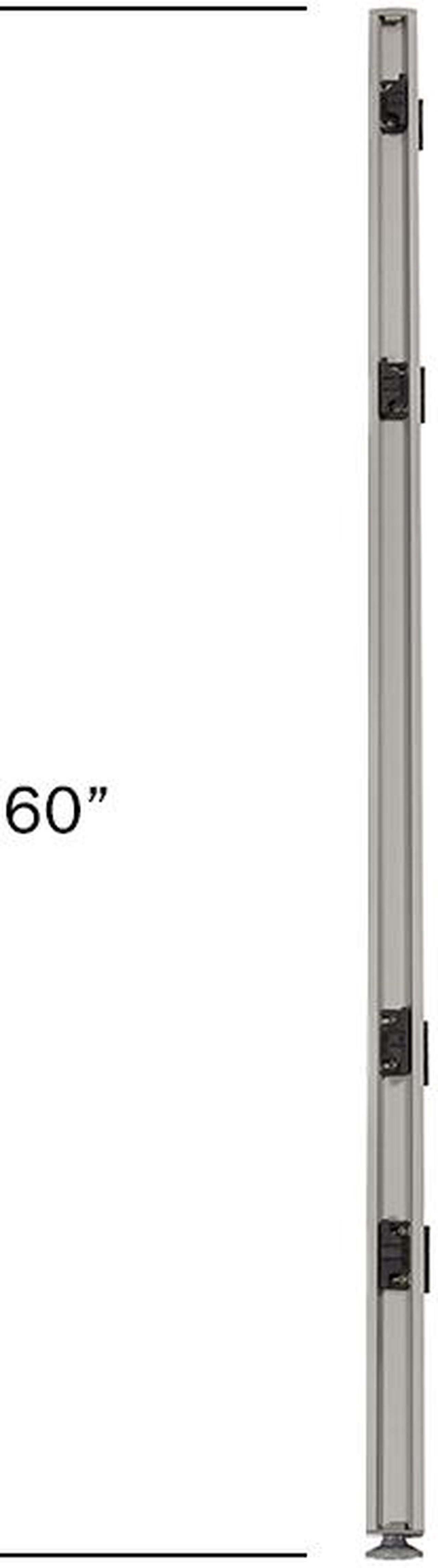 Alt view image 2 of 7 - GOF Office Partition Connectors/Posts for L-Shaped Freestanding Privacy Wall Panels, Full Fabric Room Dividers, Custome Built Cubicle Workstations, Parts & Accessories (60" H, L-Post)
