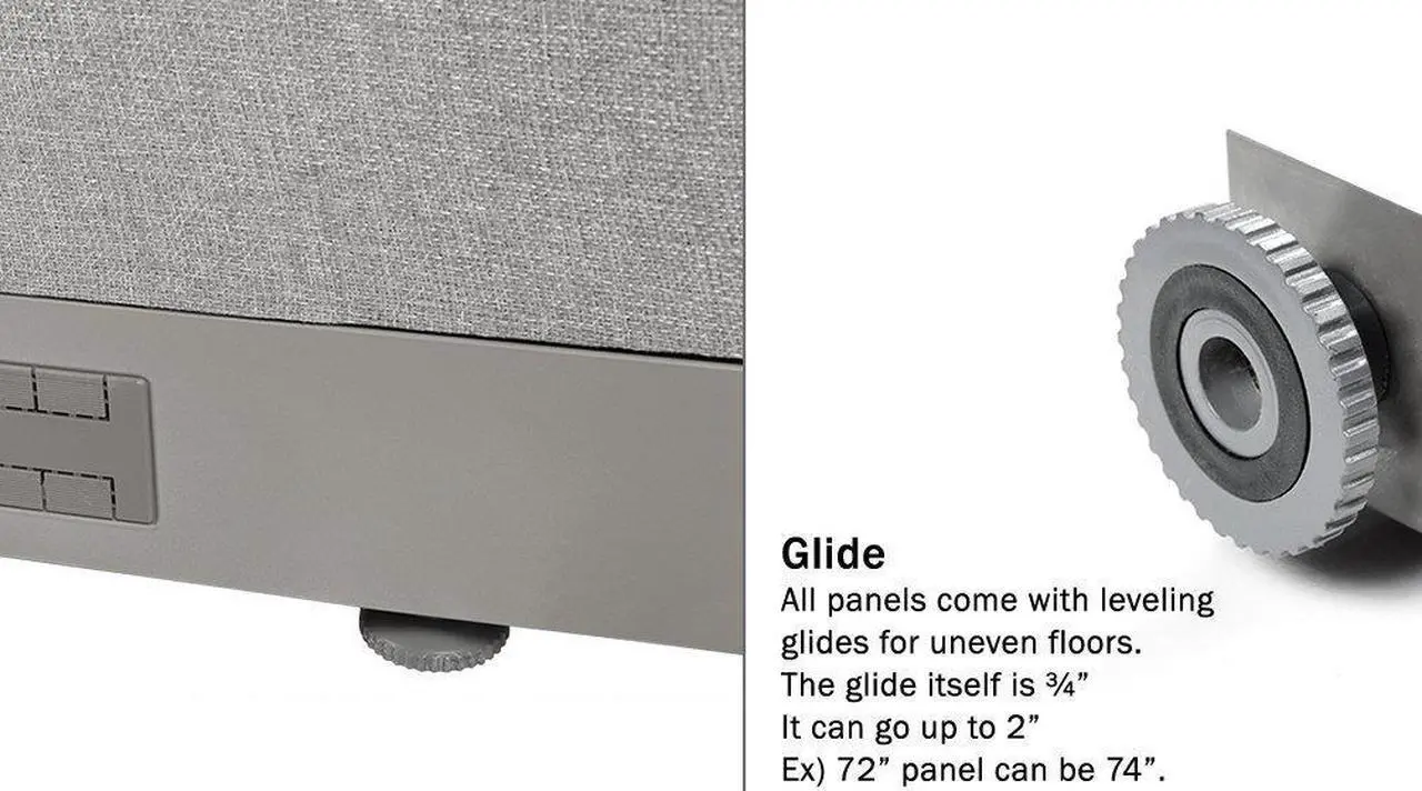 Alt view image 5 of 7 - GOF L-Shaped Office Partition Set, Freestanding Privacy Wall/ Cubicle/ Workstation/ Room Divider (36"D x 96"W x 60"H)