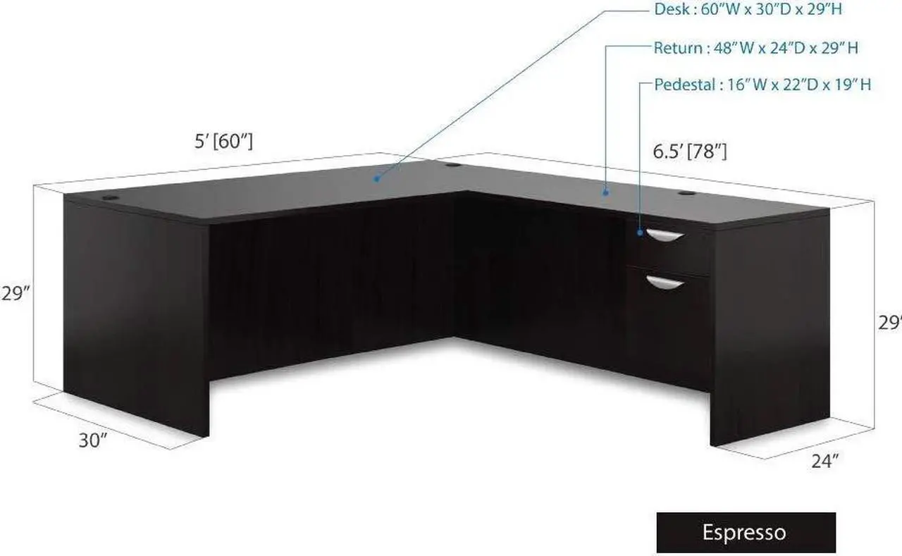 Alt view image 4 of 5 - GOF 2 Person Separate Workstation Cubicle (5'D x 13'W) / Office Partition, Room Divider