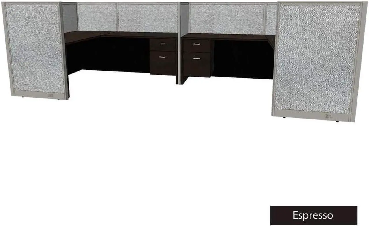 Main image of GOF 2 Person Separate Workstation Cubicle (5'D x 13'W) / Office Partition, Room Divider