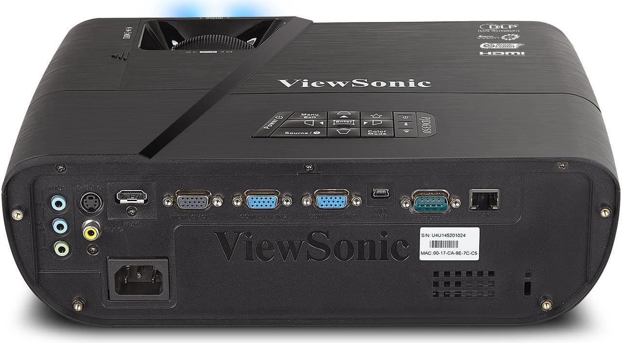 Alt view image 4 of 4 - ViewSonic PJD6350 HD Short Throw Home Theater Projector School Church Woprship Bar Club 3300 Lumens