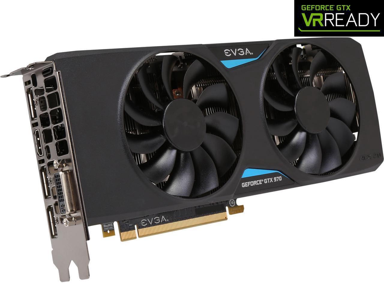 EVGA GeForce GTX 970 04G-P4-3978-KR 4GB FTW+ GAMING w/ACX 2.0+, Whisper Silent Cooling w/ Free Installed Backplate Graphics Card