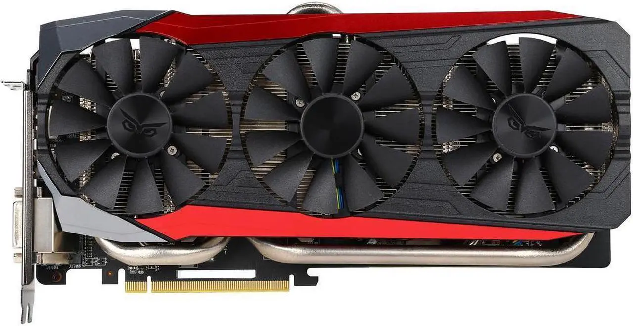 Alt view image 3 of 5 - ASUS Radeon R9 390 DirectX 12 STRIX-R9390-DC3OC-8GD5-GAMING 8GB 512-Bit GDDR5 PCI Express 3.0 HDCP Ready Video Card