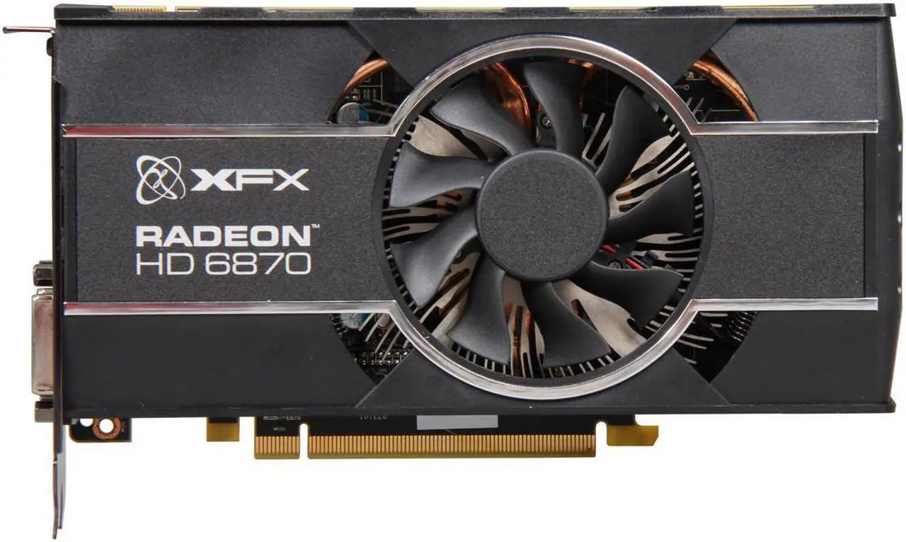 Alt view image 3 of 5 - XFX Radeon HD 6870 DirectX 11 HD-687A-ZHFC 1GB 256-Bit GDDR5 PCI Express 2.1 x16 HDCP Ready CrossFireX Support Video Card