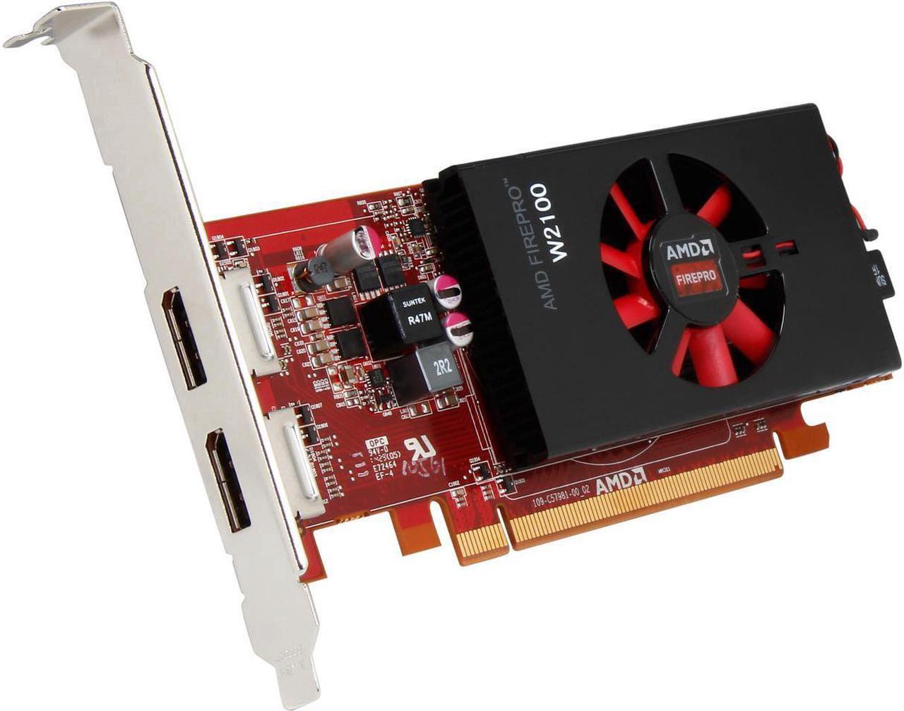 SAPPHIRE FirePro W2100 100-505821 2GB 128-bit DDR3 PCI Express 3.0 x16 Low Profile Workstation Video Card