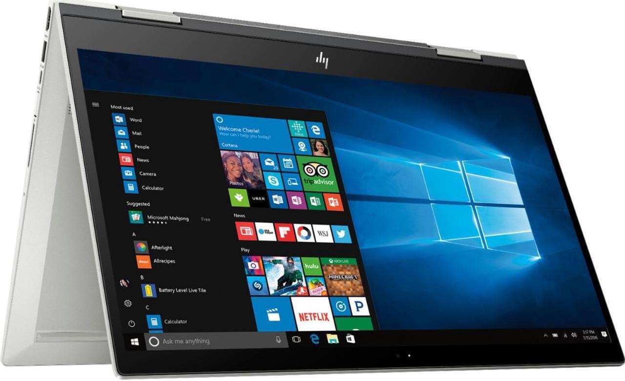 Alt view image 3 of 6 - HP Envy X360 2-in-1 Laptop PC - Intel Core i5-8250U 1.60GHz, 8GB RAM, 256GB SSD, 15.6" IPS Touch Display, UHD Graphics 620, Backlit Keyboard, Fingerprint reader, Bluetooth,  Webcam, Win 10 Home 64-bit