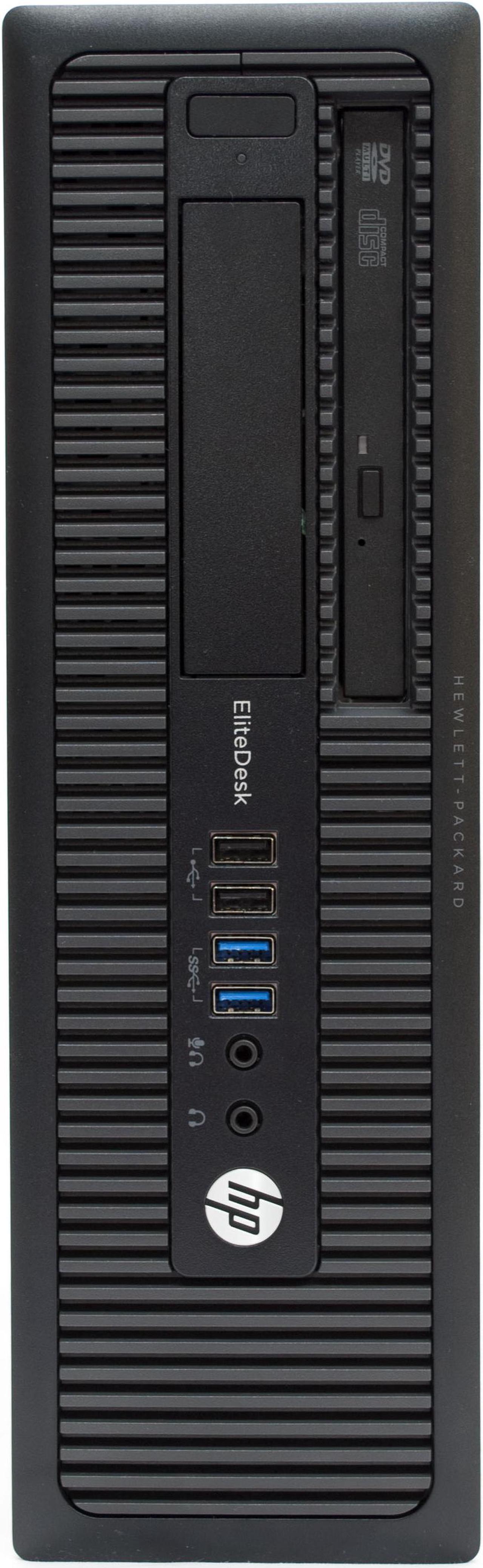 Alt view image 2 of 5 - HP EliteDesk 800 G1 SFF Desktop PC, Intel Core i5-4570 3.2GHz, 8GB DDR3 RAM, 256GB SSD, DVD-ROM, Win-10 HOME x64 Grade B