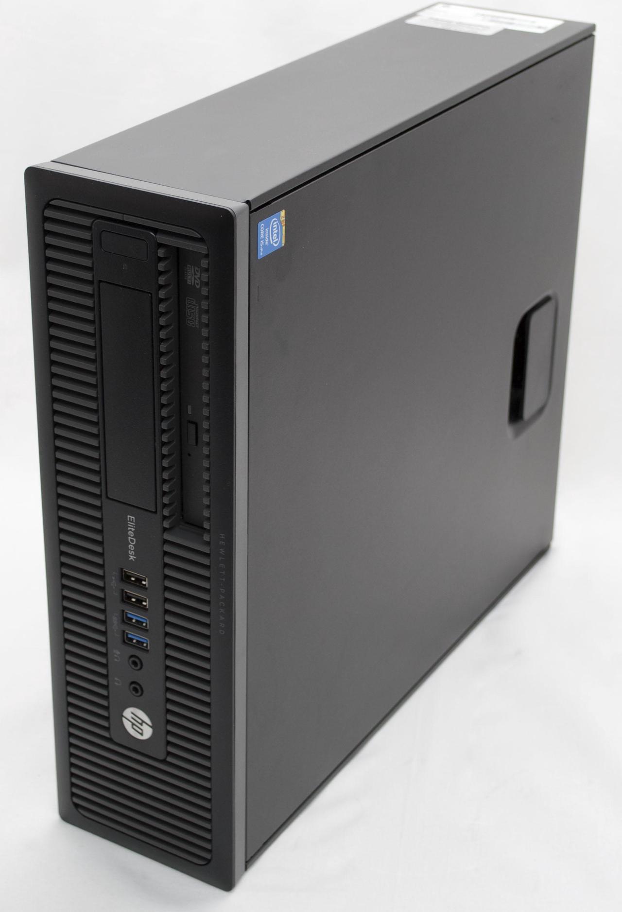 Alt view image 3 of 5 - HP EliteDesk 800 G1 SFF Desktop PC, Intel Core i5-4570 3.2GHz, 8GB DDR3 RAM, 256GB SSD, DVD-ROM, Win-10 HOME x64 Grade B