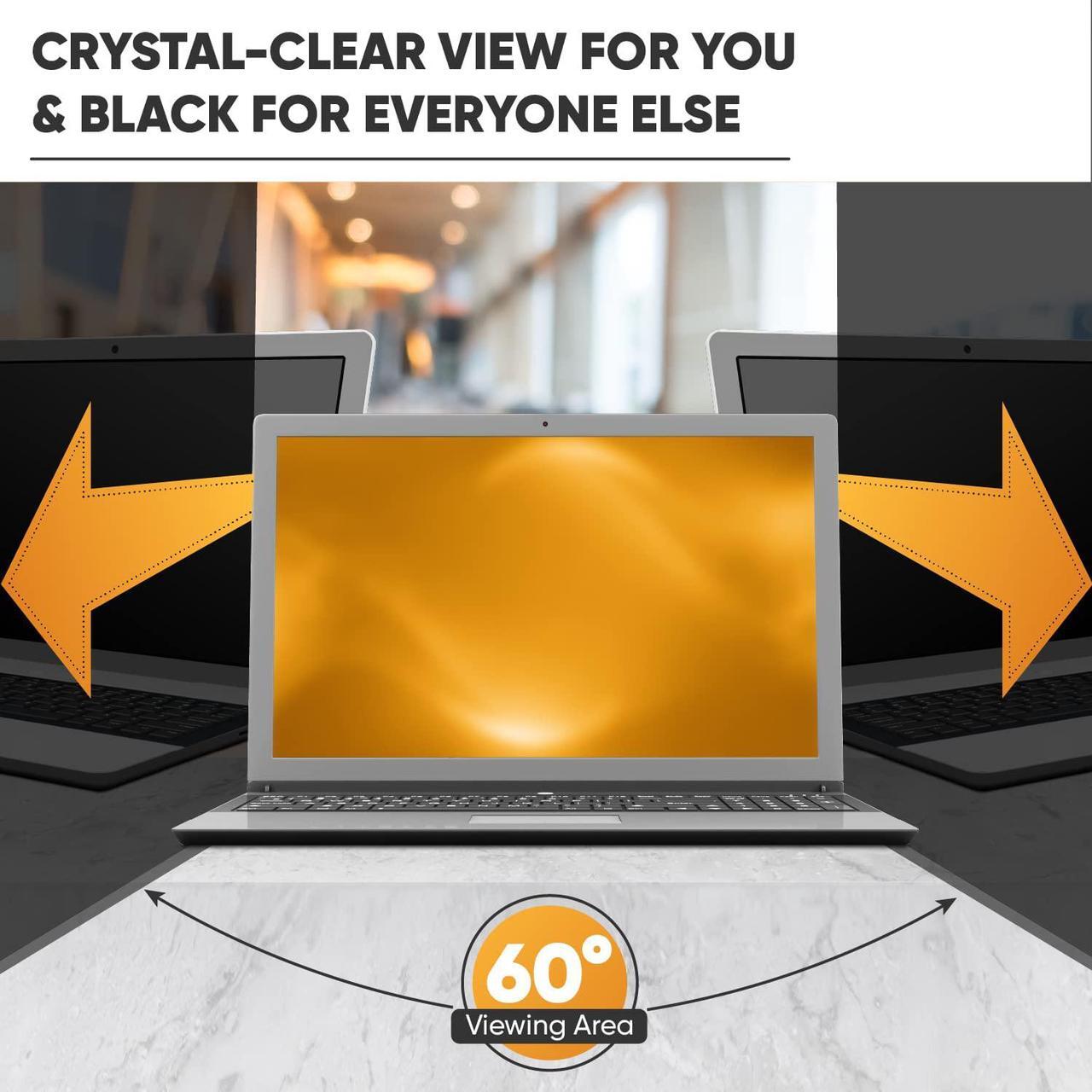 Alt view image 5 of 6 - Laptop Privacy Screen 15.6 inch 16:9 Ratio - Anti Glare Screen Protector