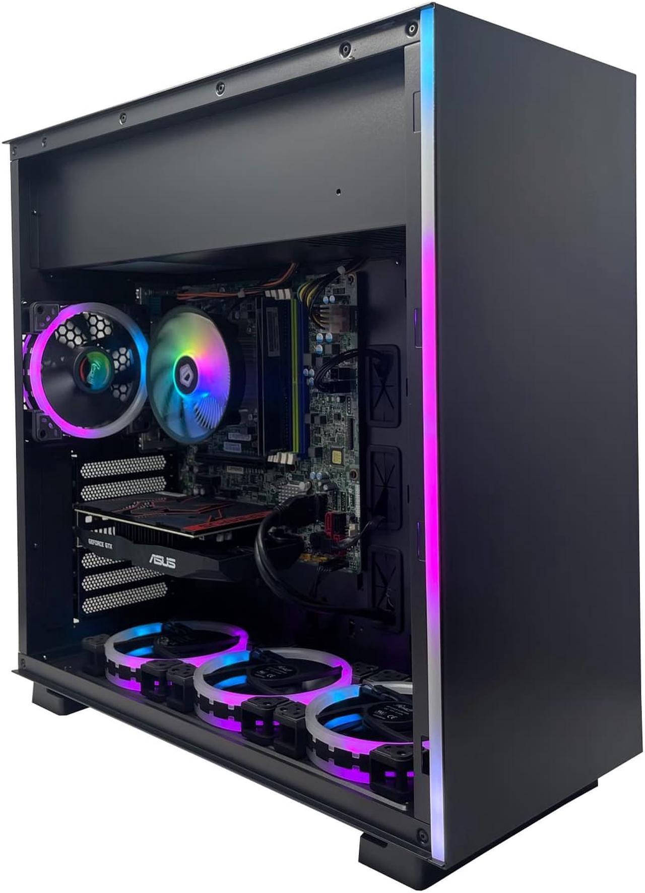 Alt view image 2 of 6 - Odyssey Black Widow Custom Gaming PC, RGB LED Fans, Intel Core i5 3.2GHz, 16GB RAM, 1TB SSD, Radeon RX 580, Wi-Fi, Windows 10