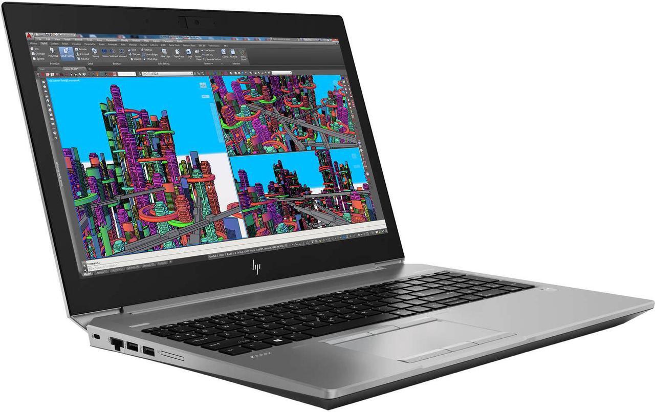 Alt view image 2 of 5 - HP Zbook 15 G5 15.6" 1920x1080 Full HD Workstation PC, Intel Core i7-8850H 2.6GHz, 32GB DDR4 RAM, 512GB M.2 SSD, NVIDIA Quadro P1000, Win 11 Pro Grade A
