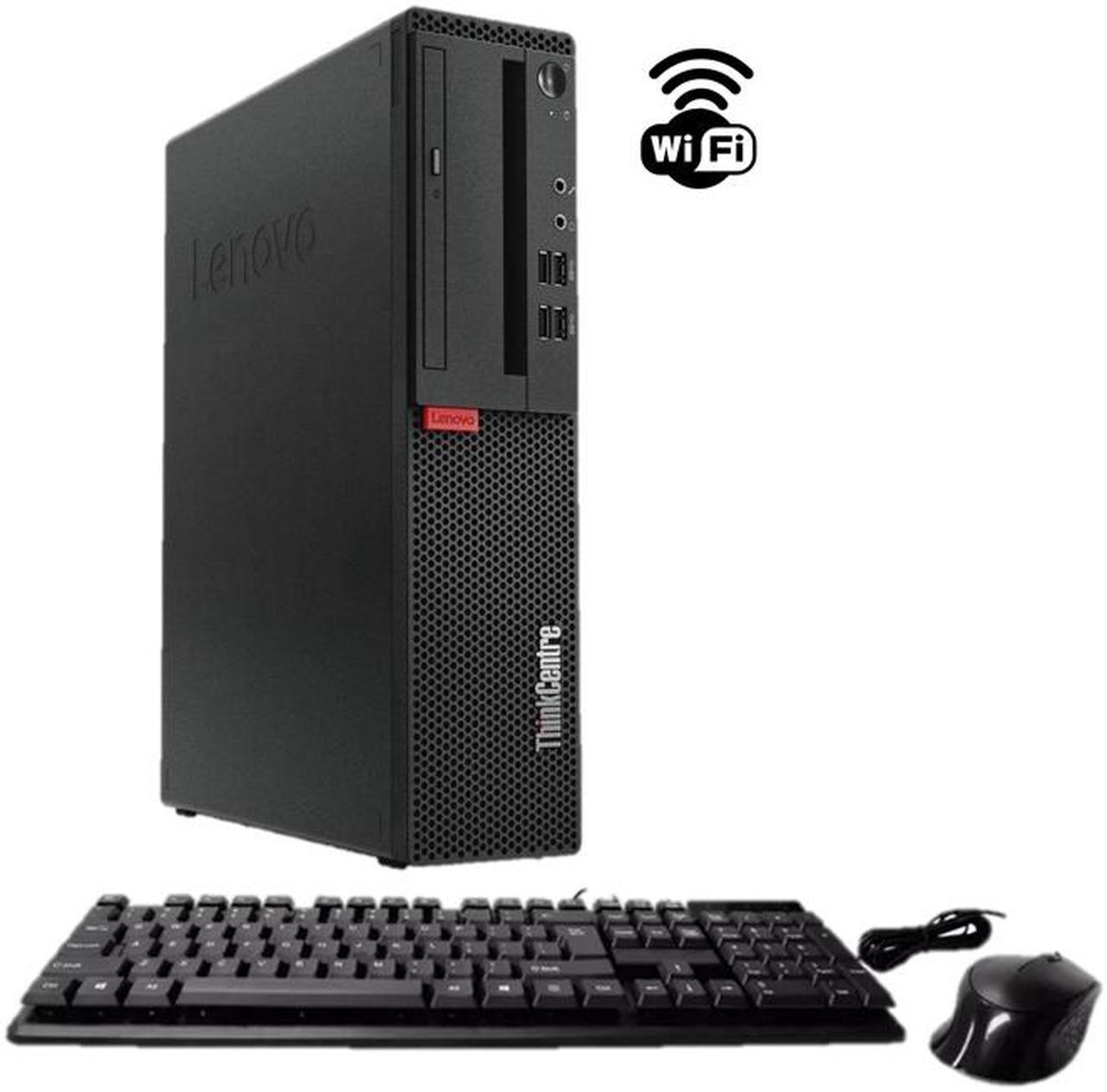 Lenovo ThinkCentre M710S SFF Business Desktop PC, Intel Core i5-6500 up to 3.60GHz, 16GB DDR4 RAM, 256GB SSD, Keyboard & Mouse, WiFi, Win 10 Pro Grade A