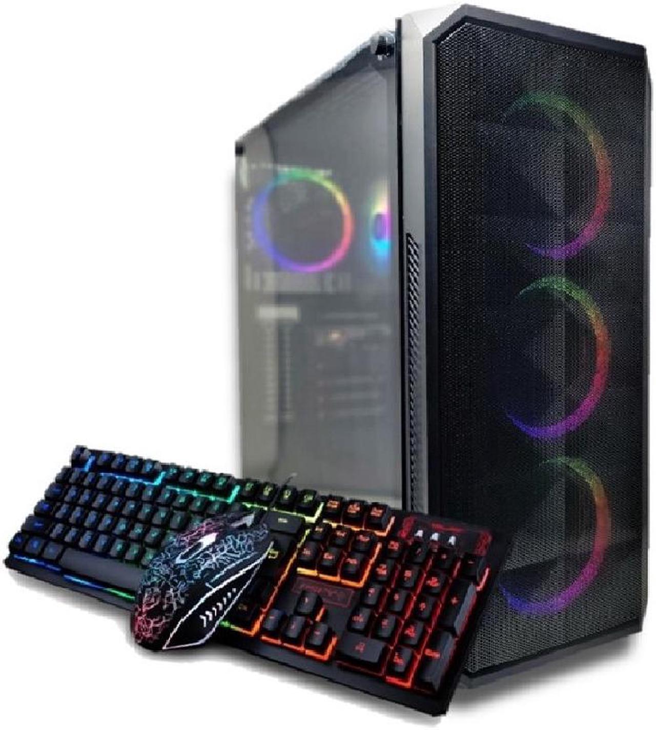 Alt view image 2 of 6 - Odyssey Darkus V2 Custom Gaming PC, RGB LED Fans, Intel Core i5 upto 4.1GHz, 16GB DDR4 RAM, 1TB SSD, GeForce RTX 3050 6GB GDDR6, Wi-Fi, Windows 11 Pro