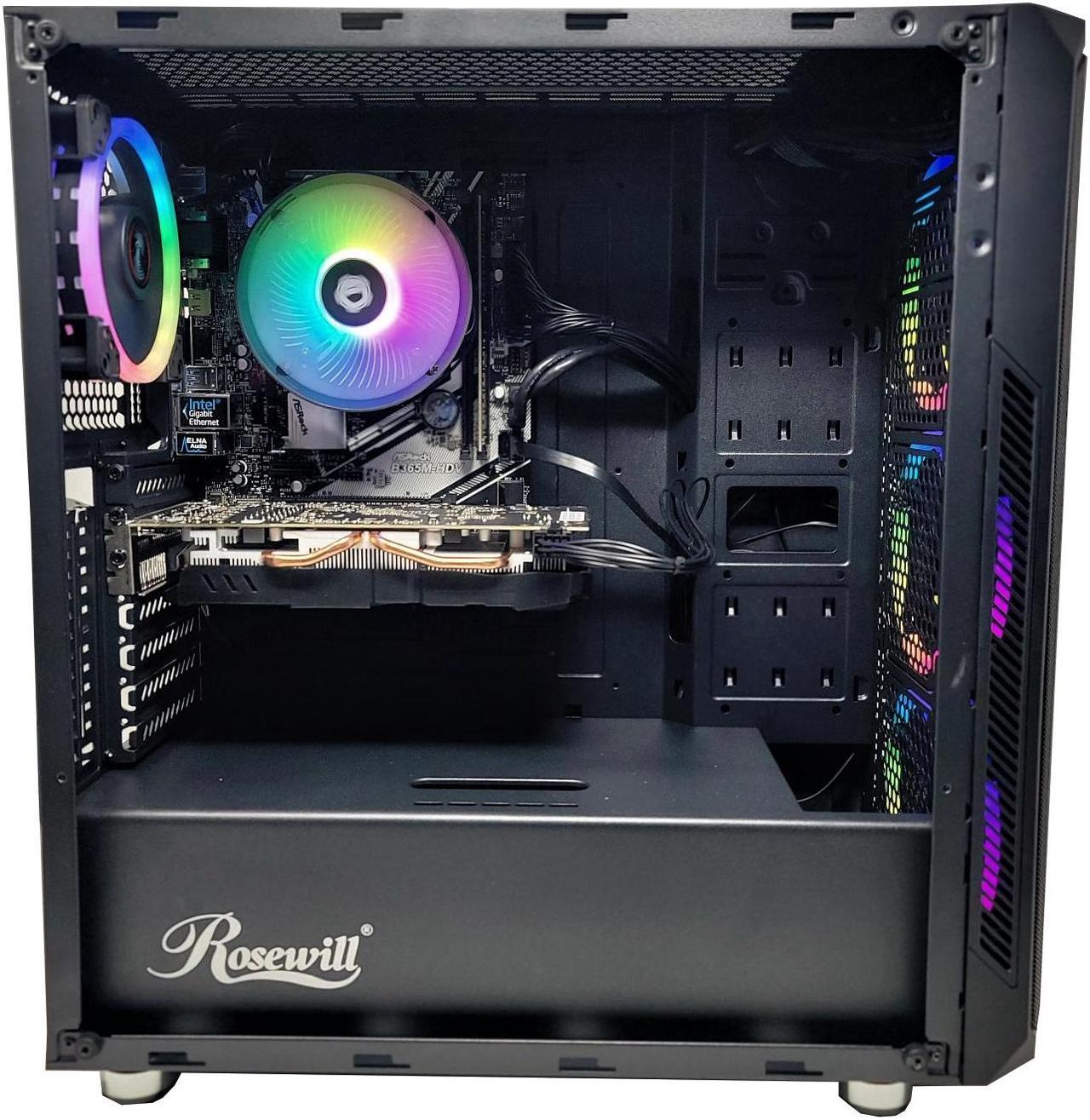 Alt view image 3 of 6 - Odyssey Darkus V2 Custom Gaming PC, RGB LED Fans, Intel Core i5 upto 4.1GHz, 16GB DDR4 RAM, 1TB SSD, GeForce RTX 3050 6GB GDDR6, Wi-Fi, Windows 11 Pro