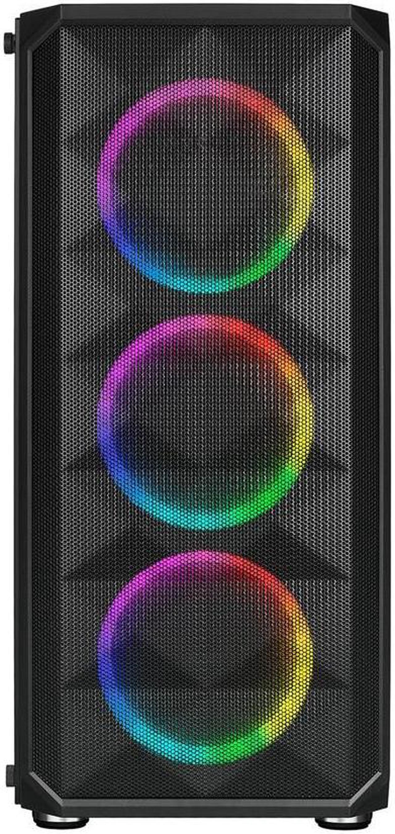 Alt view image 4 of 6 - Odyssey Darkus V2 Custom Gaming PC, RGB LED Fans, Intel Core i5 upto 4.1GHz, 16GB DDR4 RAM, 1TB SSD, GeForce RTX 3050 6GB GDDR6, Wi-Fi, Windows 11 Pro