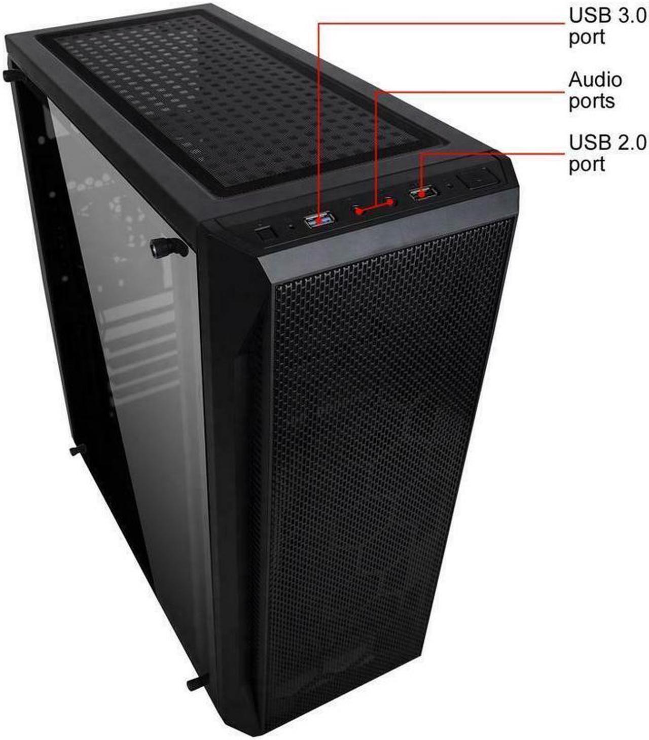 Alt view image 5 of 5 - Odyssey Essentials 2025 V4 Custom Gaming PC, RGB Intel Core i5-8500 upto 4.1GHz, 16GB DDR4 RAM, 1TB NVMe SSD, GeForce RTX 3050, Wi-Fi BT Windows 11 Pro Keyboard & Mouse
