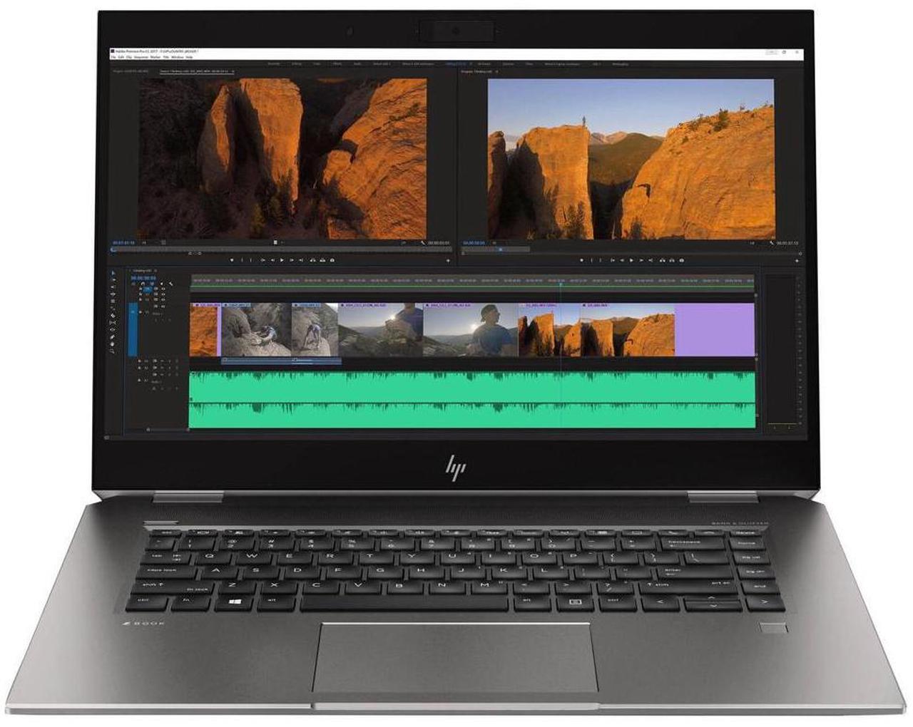 Main image of HP ZBook Studio G5 15.6" 1920x1080 FHD IPS Workstation Laptop, Intel Core i7-8750H 2.2GHz, 32GB DDR4 RAM, 1TB NVMe SSD, NVIDIA Quadro P1000, Win 11 Pro Grade B