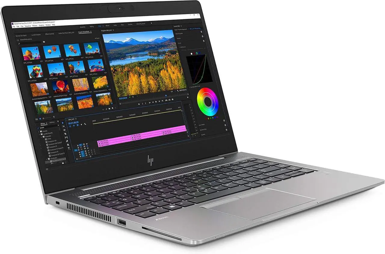 Alt view image 2 of 6 - HP ZBook 14u G5 14" 1920x1080 FHD Workstation Laptop PC, Intel Core i5-8350U 1.7GHz, 32GB DDR4 RAM, 512GB NVMe SSD, Cam, Windows 11 Pro Grade A
