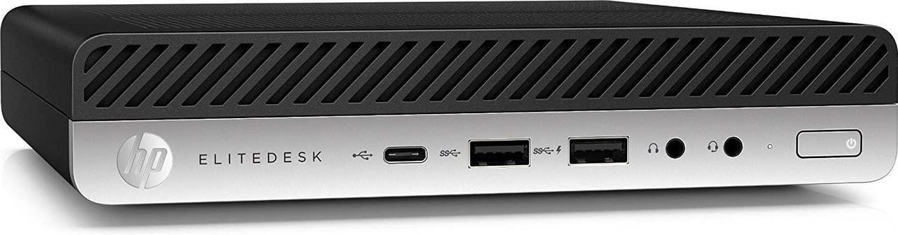 Alt view image 2 of 7 - HP EliteDesk Mini Desktop Bundle Intel Core i5-8500T 2.1GHz, 16GB DDR4, 512GB SSD, WiFi, Windows 11 Pro Dual Monitor 21" LCD with Keyboard and Mouse