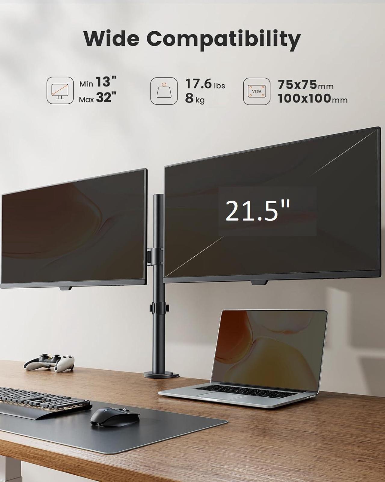 Alt view image 7 of 7 - HP EliteDesk Mini Desktop Bundle Intel Core i5-8500T 2.1GHz, 16GB DDR4, 512GB SSD, WiFi, Windows 11 Pro Dual Monitor 21" LCD with Keyboard and Mouse
