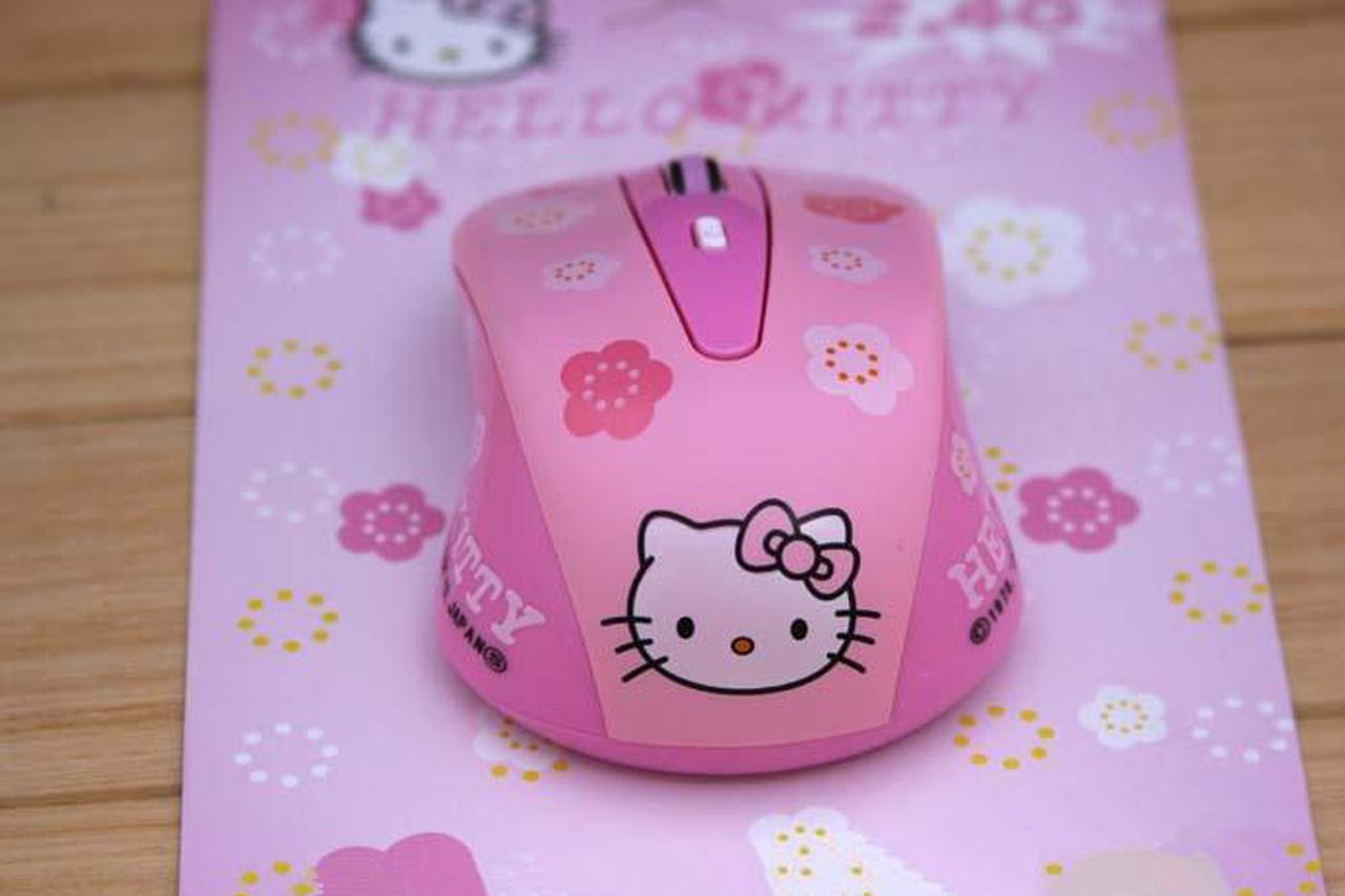 Wireless Hello Kitty Mouse 2.4G Soft 1200DPI Optical Mice For PC Computer Desktop Gamer BGift